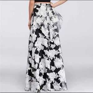 Truly Zac Posen Floral Organza Skirt - Sz 4